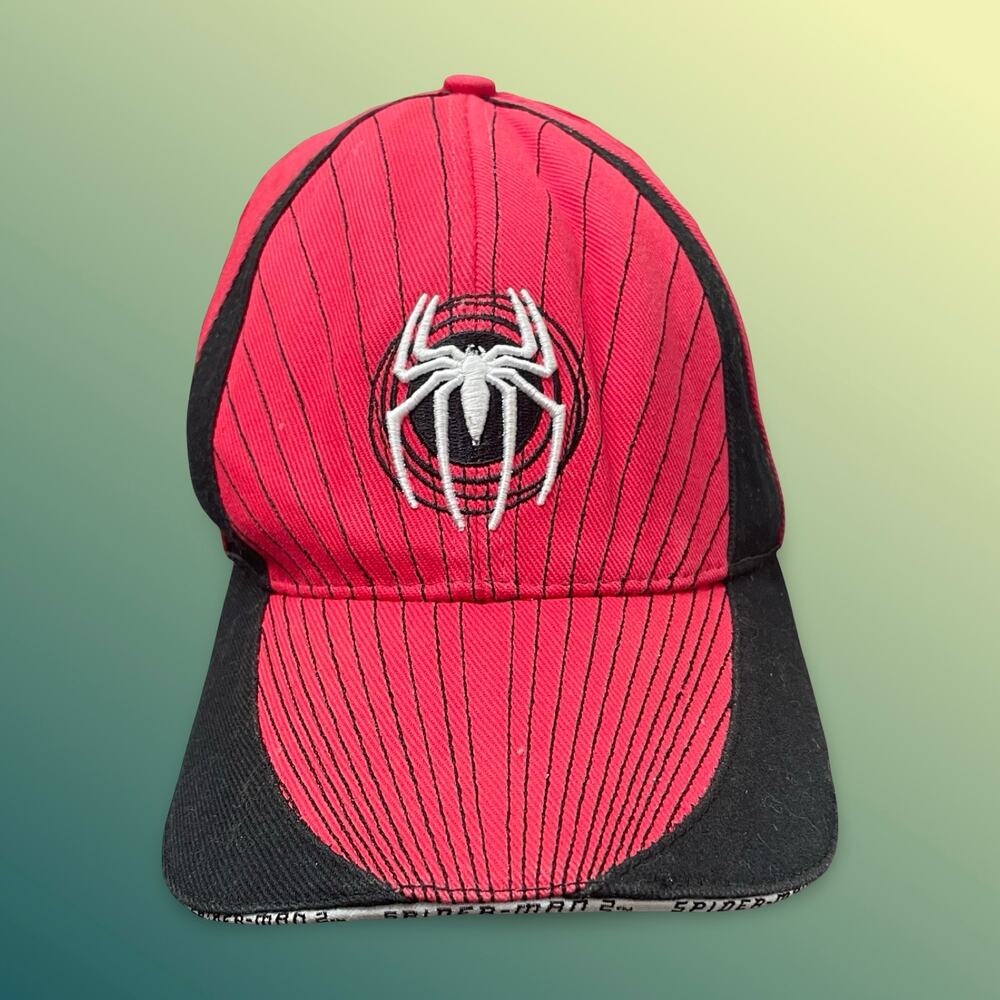 Vintage 2004 Spider-Man 2 Movie Promo Hat Marvel Crew Cap Tobey Raimi Y2K OSFA